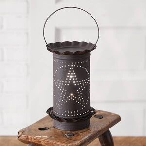 Rustic Black Star Lantern